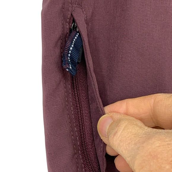 Mens Tech Shorts Stretch Shorts Purple Trunks Brand Zip pocket Size 32 2794 - Picture 3 of 7